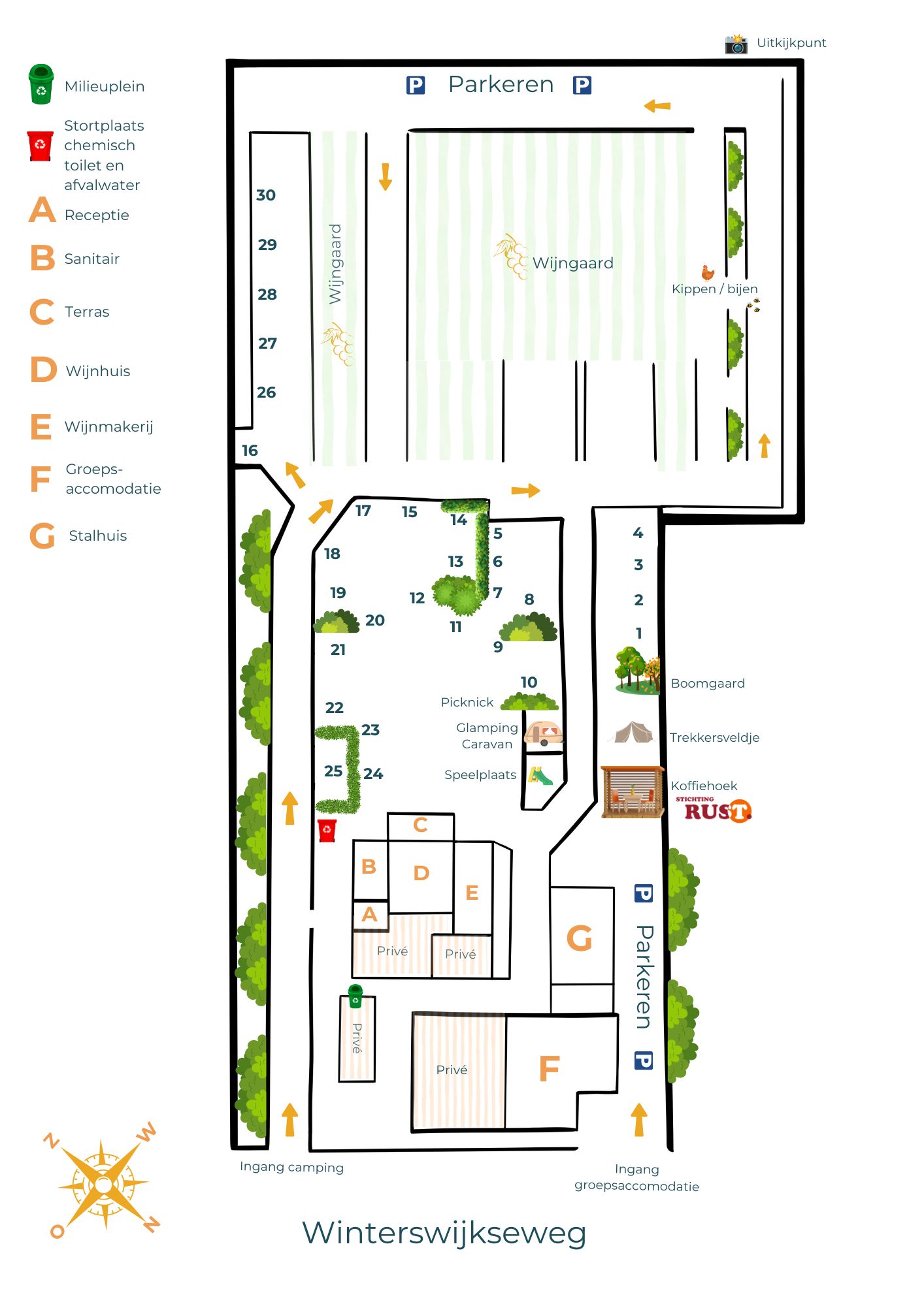 Plattegrond Wijndomein Erve Wisselink