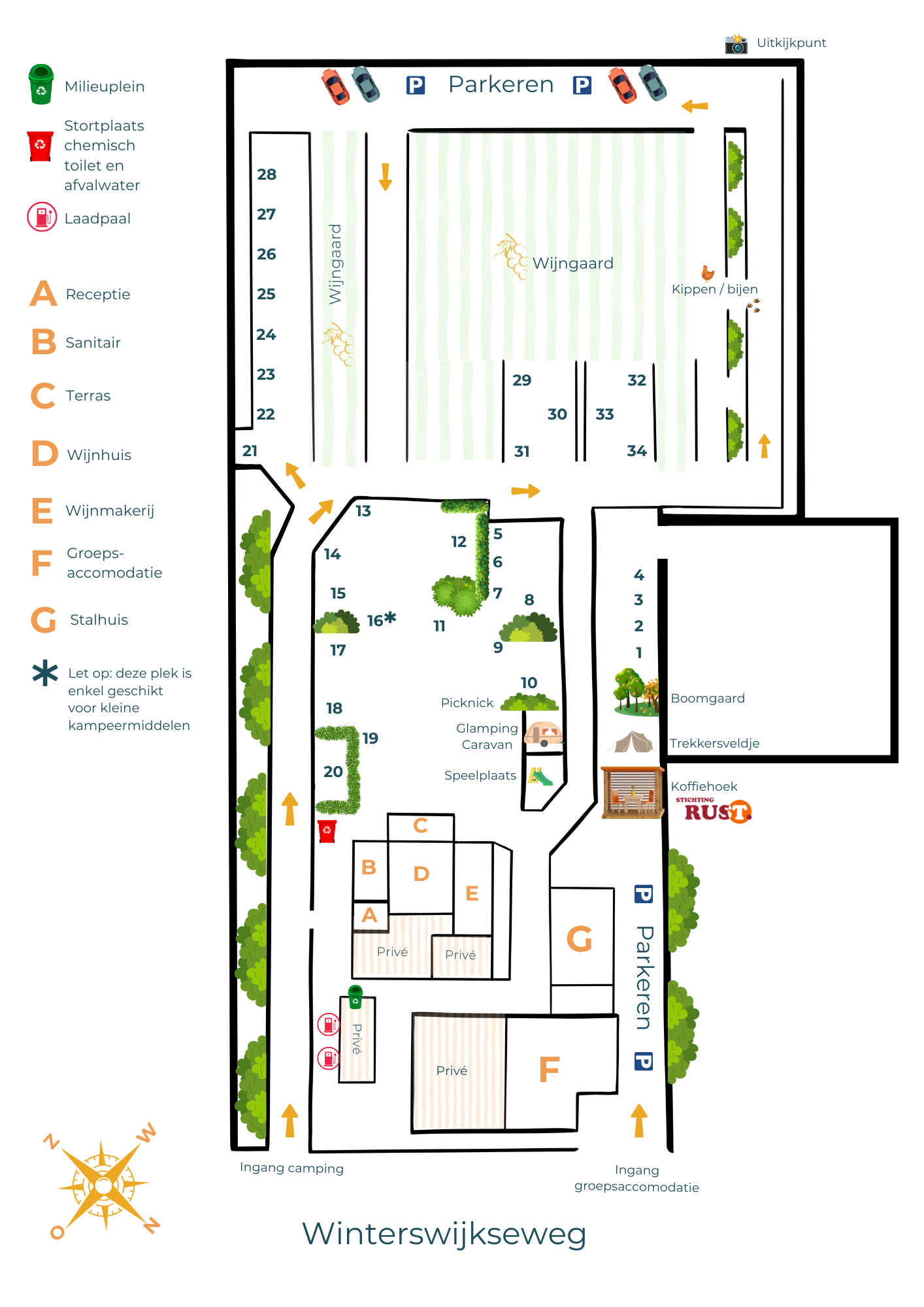 Plattegrond Wijndomein Erve Wisselink